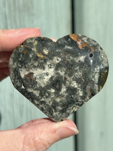 Ocean jasper heart - ocean,