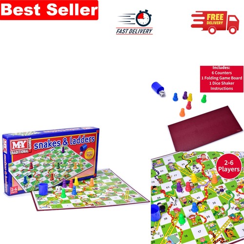 Classic snakes ladders board - classic,