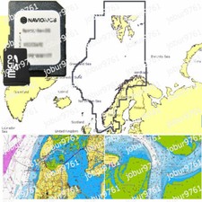 2025 Navionics+ Plus microSD SD Chart Card Maps Norway, Svalbard, Sweden
