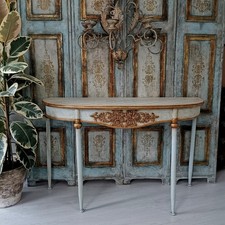 BEAUTIFUL LARGE CONSOLE METAL TABLE  FRENCH STYLE
