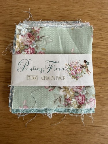 Tilda painting flowers charm - tilda,