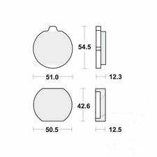 TRW Brake Pads front MCB79 1