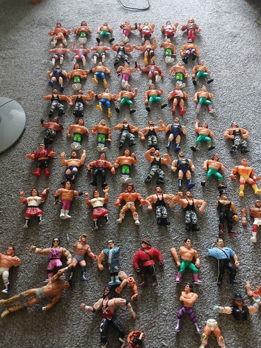 Wwf hasbro play worn job - hasbro, lot