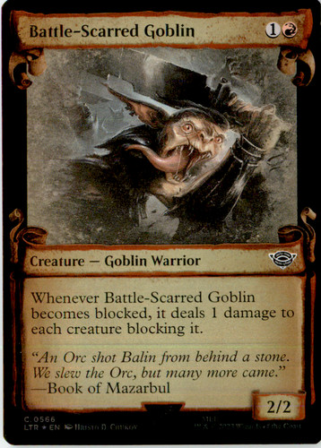Mtg battle scarred goblin - scarred, |