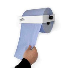 Blue Roll Paper Towel Tear Away Dispenser Holder Unit Wall Mountable Cleaning