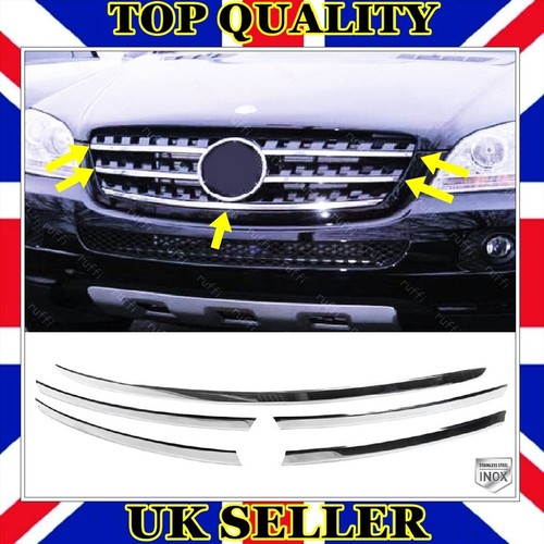 Chrome front grill pcs - front, 5