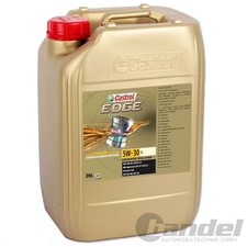 20 LITRE CASTROL EDGE LL 5W30 ENGINE OIL Fits VW 504.00 507.00 MB 229.31/51