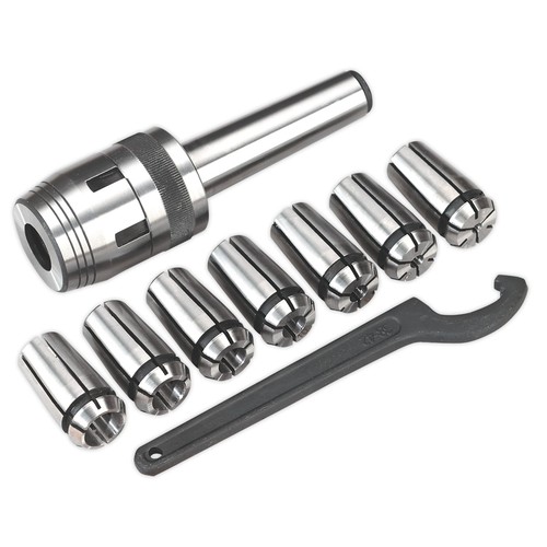 Sealey mill chuck - set, mt3-m12