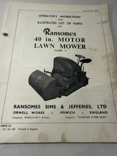 RanSomes Lawn Mower Manual 40