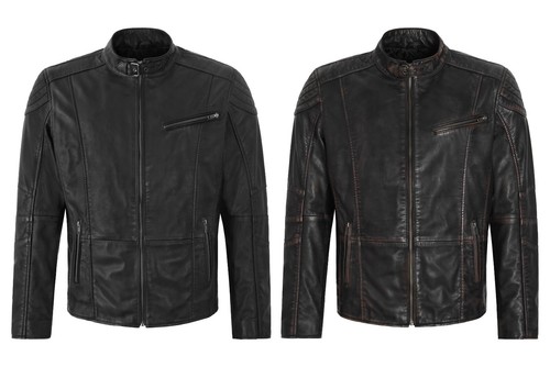 Men biker leather - men's, jacket