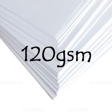 A4 A5 WHITE THICK PAPER BLANKS STOCK JOB CRAFT MAKING CLEARANCE CARDS LOT 120gsm