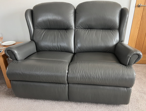 Leather seater sofa 2 - sofa,