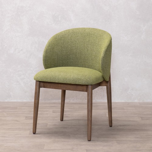 Green linen carver chair - green,