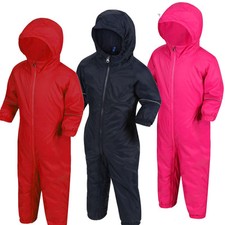 Regatta Kids Splash it All-In-One Suit Insulated Fleece Lined Waterproof