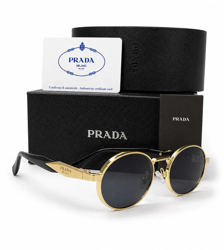 Prada oval gold - prada, sunglasse