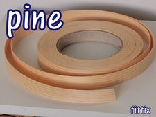 Iron on Edging Pre Glued Real Wood Pine Veneer Edge Banding Tape 22 40 50 mm 