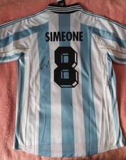 Diego Simeone Signed Football