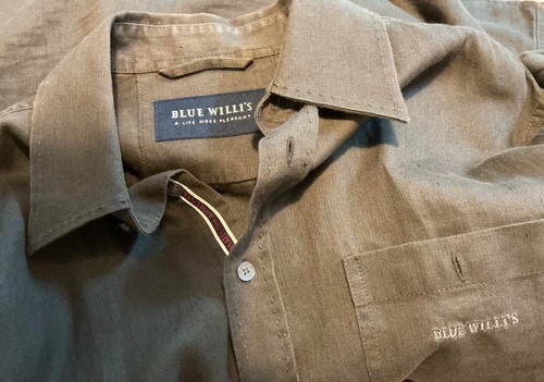 Blue willis designer shirt - blue,