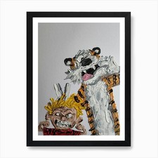Calvin and Hobbes Art Print Framed Wall Art Poster Canvas Print Picture