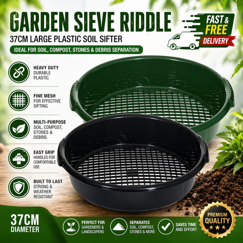 Large plastic riddle sieve - large,