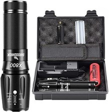 Rechargeable Powerful Super Bright Torch Flashlight LED Waterproof 300000 Lumens