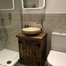 NEW RUSTIC VANITY UNIT CHUNKY