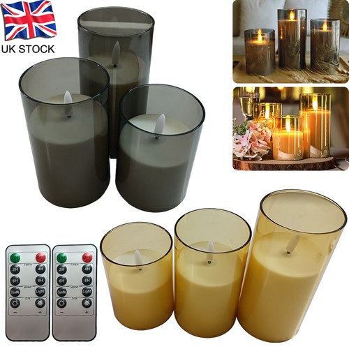 Led pillar candles - led,