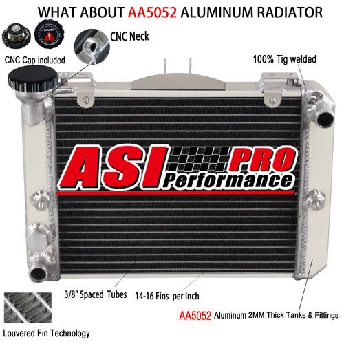 Row aluminum radiator - radiator, fit