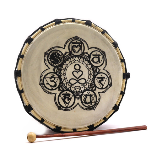 Chakra shamanic drum - shamanic, 25cm