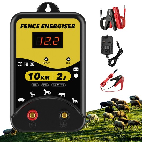 Electric fence energiser - electric, 12v