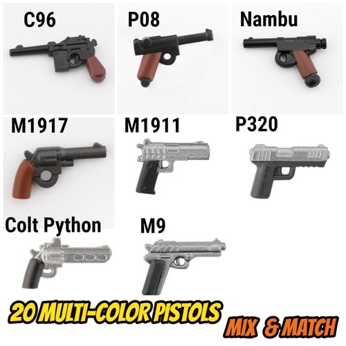 World war hand gun moc - world, 2