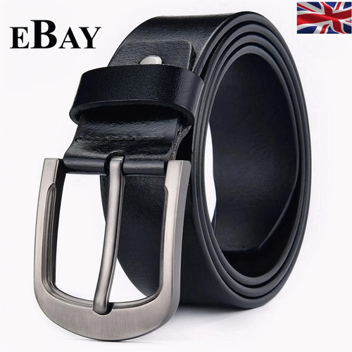 Mens genuine leather belt - genuine,