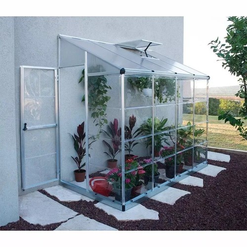 Lean garden greenhouse 8ft - lean,