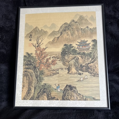 Vintage chinese landscape - chinese,