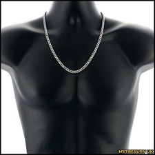 Men's Cuban Curb Chain | Stainless Steel Silver Necklace 4mm 5mm 6mm 9mm 20-26"