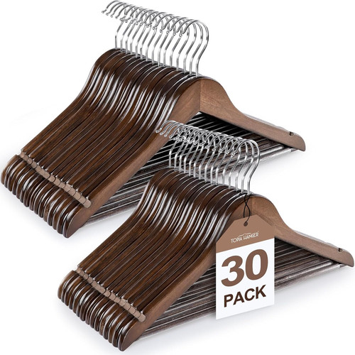 Wooden coat hangers - wooden,