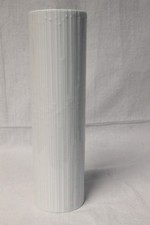 Vintage Rosenthal Vase White Grooved Beads H 23cm Tapio Wirkkala Circa 1960 Rare