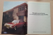 Ford Granada Original UK Press Advert 1973