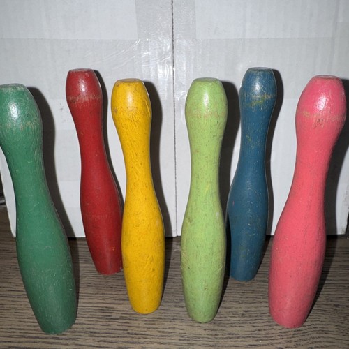 Vintage wooden table skittles - vintage,