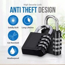 2X 4 Digit Combination Padlock