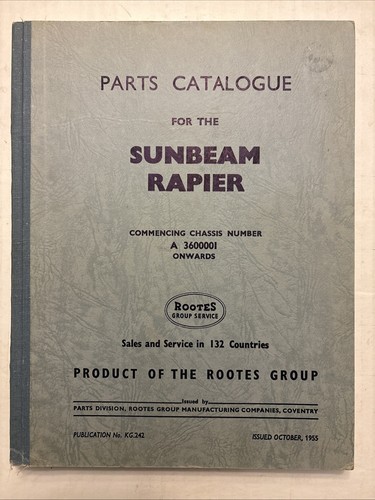 Sunbeam rapier nos parts - rapier,