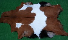 Luxury Goat hide Rug Hair on