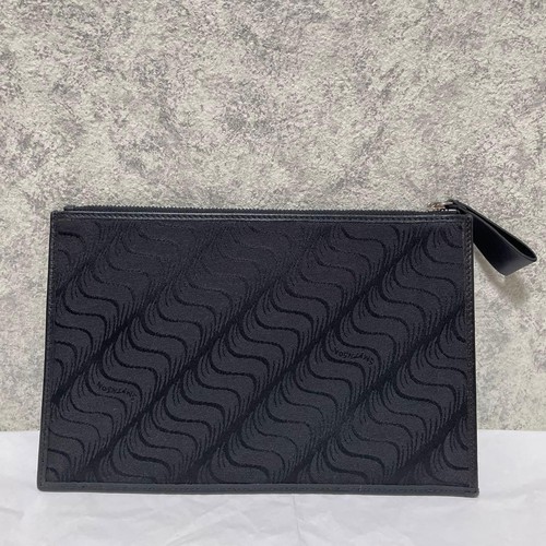 Smythson leather clutch bag - smythson,