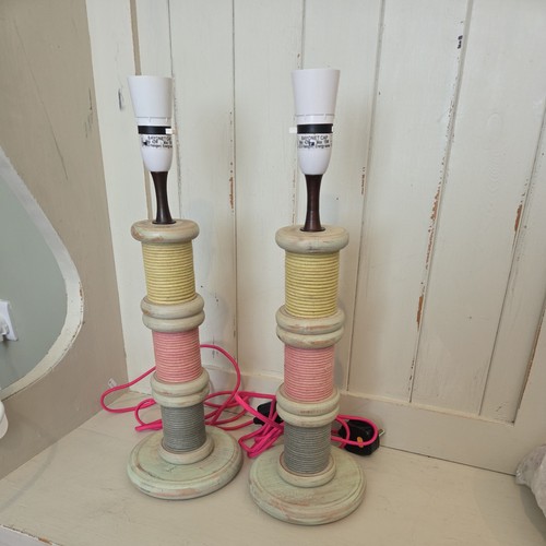 Next pair wooden cotton - pair, of