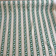 WILLIAM Morris Red Car Stripe fabric Forest/Linen Morris & Co 3m Lengths X 140cm