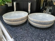 DENBY HALO SPECKLE NESTING /  PASTA BOWLS X 4 - 24cm