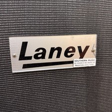 Vintage 1960s Laney Pre Supergroup RARE Plexi Grey Silver Amplifier Logo Sabbath