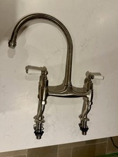 Perrin and Rowe Ionian Bridge Sink Mixer tap (lever) Pewter