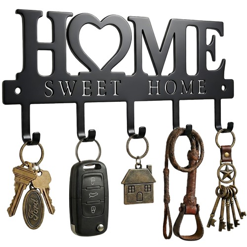 Wall key holder - with, hooks