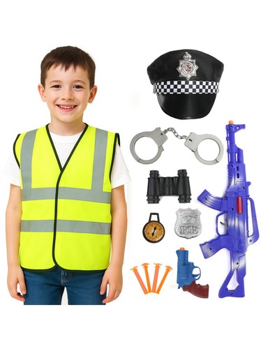 Boys police costume - set, vis